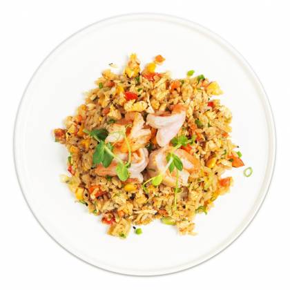 Тяхан с креветкой