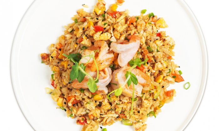 Тяхан с креветкой