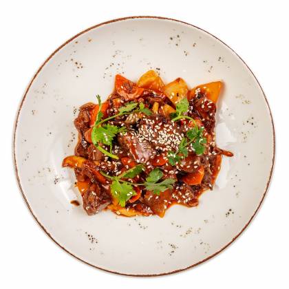 Говядина в кисло-сладком соусе