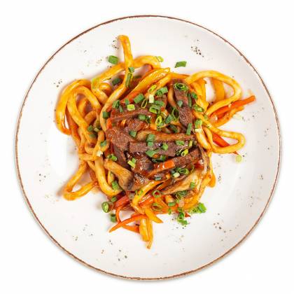 Удон с говядиной