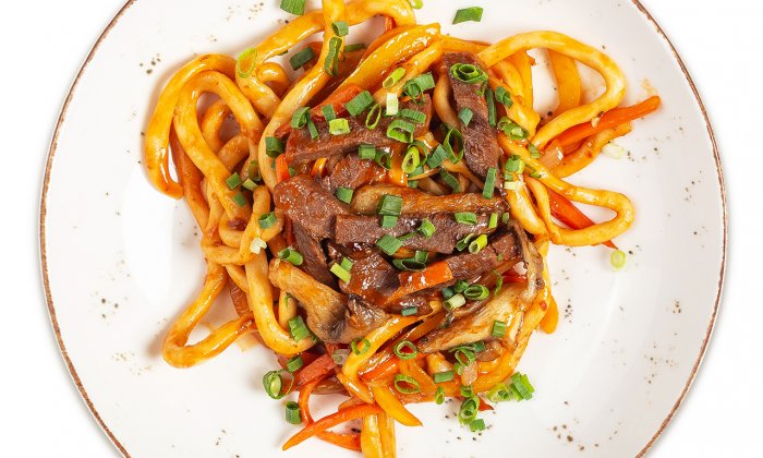 Удон с говядиной