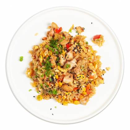 Тяхан с курицей