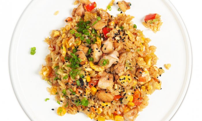 Тяхан с курицей