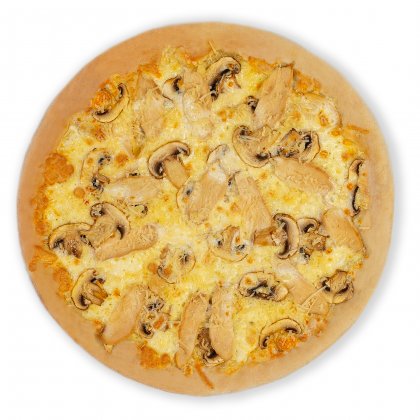 С курицей и грибами