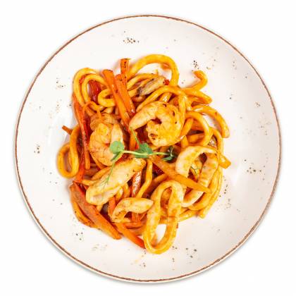 Удон с морепродуктами