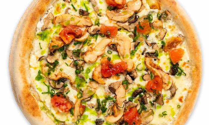 С курочкой и томатами с соусом ранч